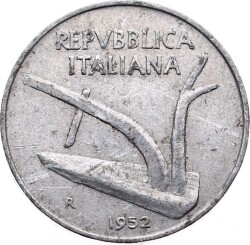 İtalya 10 Lire 1952 Temiz+ YMP6609 - 2