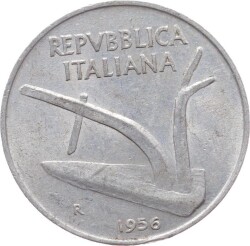 İtalya 10 Lire 1956 ÇT YMP5669 - 2