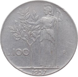 İtalya 100 Lire 1957 ÇT YMP2328 - 1