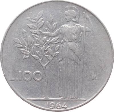 İtalya 100 Lire 1964 ÇT+ YMP2332 - 1