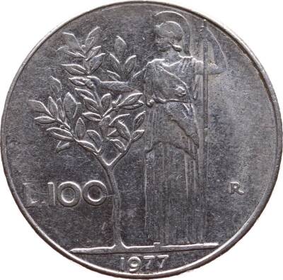 İtalya 100 Lire 1977 ÇT YMP3310 - 1