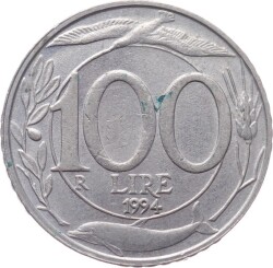 İtalya 100 Lire 1994 ÇÇT YMP4429 - 1