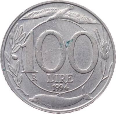 İtalya 100 Lire 1994 ÇÇT YMP4429 - 1