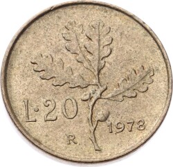 İtalya 20 Lire 1978 ÇÇT YMP10741 - 1