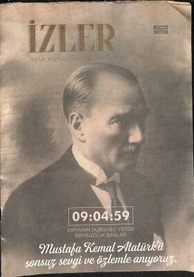 İzler Aylık Kültür Sanat Edebiyat Dergisi Sayı 31 Kasım 2020 - Kapak Mustafa Kemal Atatürk NDR82743 - 1