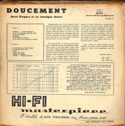 Jean Paques – Doucement (Jean Paques Et Sa Musique Douce) Brezilya Basım LP (107) PLK17571 - 2