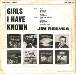 Jim Reeves – Girls I Have Known LP (109) PLK17227 - 2