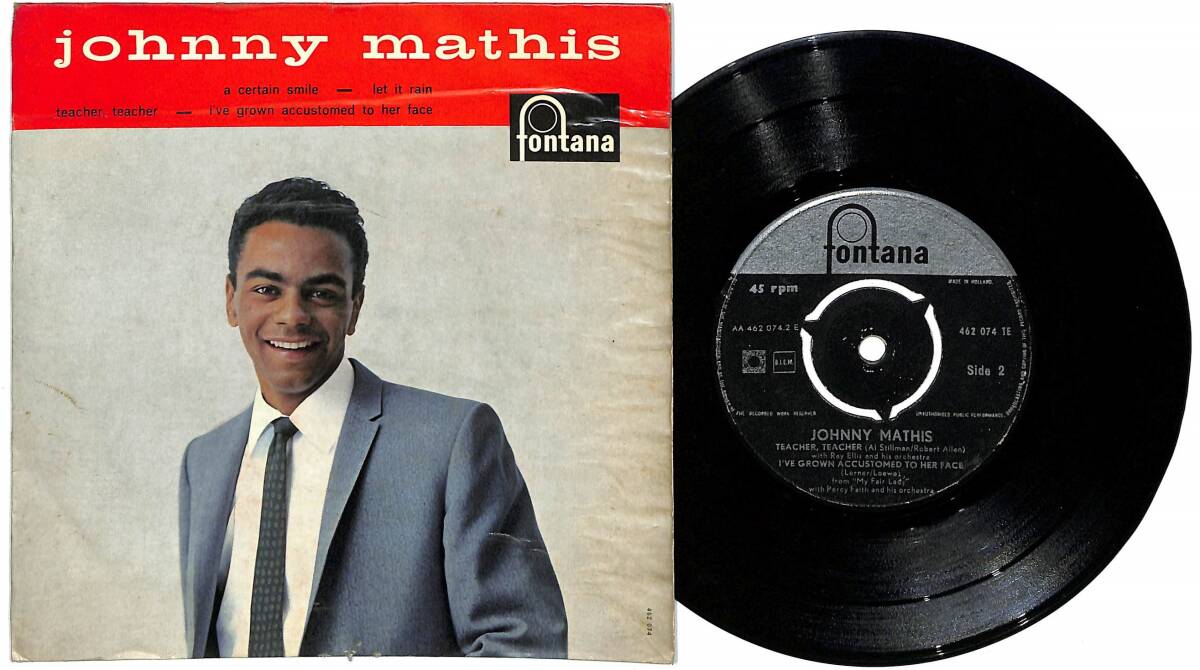 Johnny Mathis & Ray Ellis - A Certain Smile / Let It Rain / PLAK (10/6.5) PLK24843 - 2