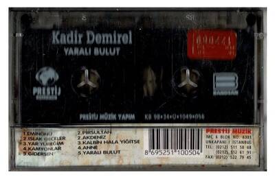 Kadir Demirel * Yaralı Bulut * Kaset KST7505 - 4