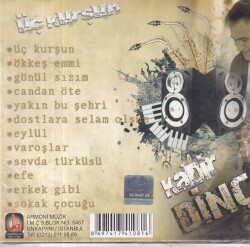 Kadir Dinç - Üç Kurşun (Sıfır Ürün) CD Müzik CD1180 - 2