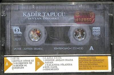 Kadir Tapucu - Şeytan Diyor Ki Kaset ( İkinci El ) KST24047 - 2