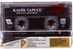 Kadir Tapucu * Şeytan Diyor Kİ * Kaset KST5512 - 4