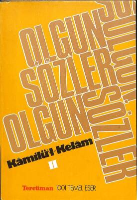 Kamilül-Kelam Olgun Sözler 2 KTP2178 - 1