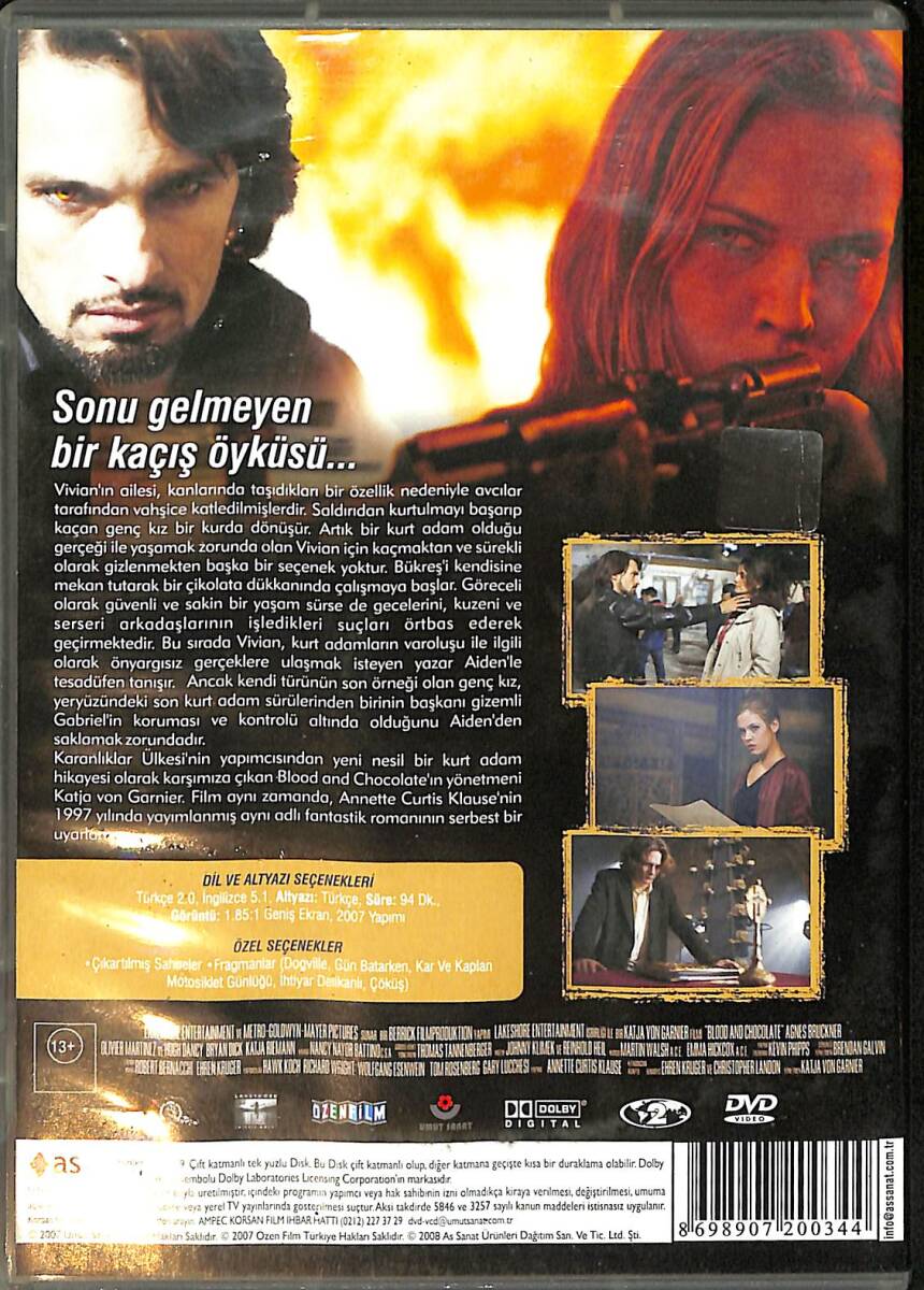 Kan Ve Çikolata DVD Film (İkinci El) DVD2498 - 2