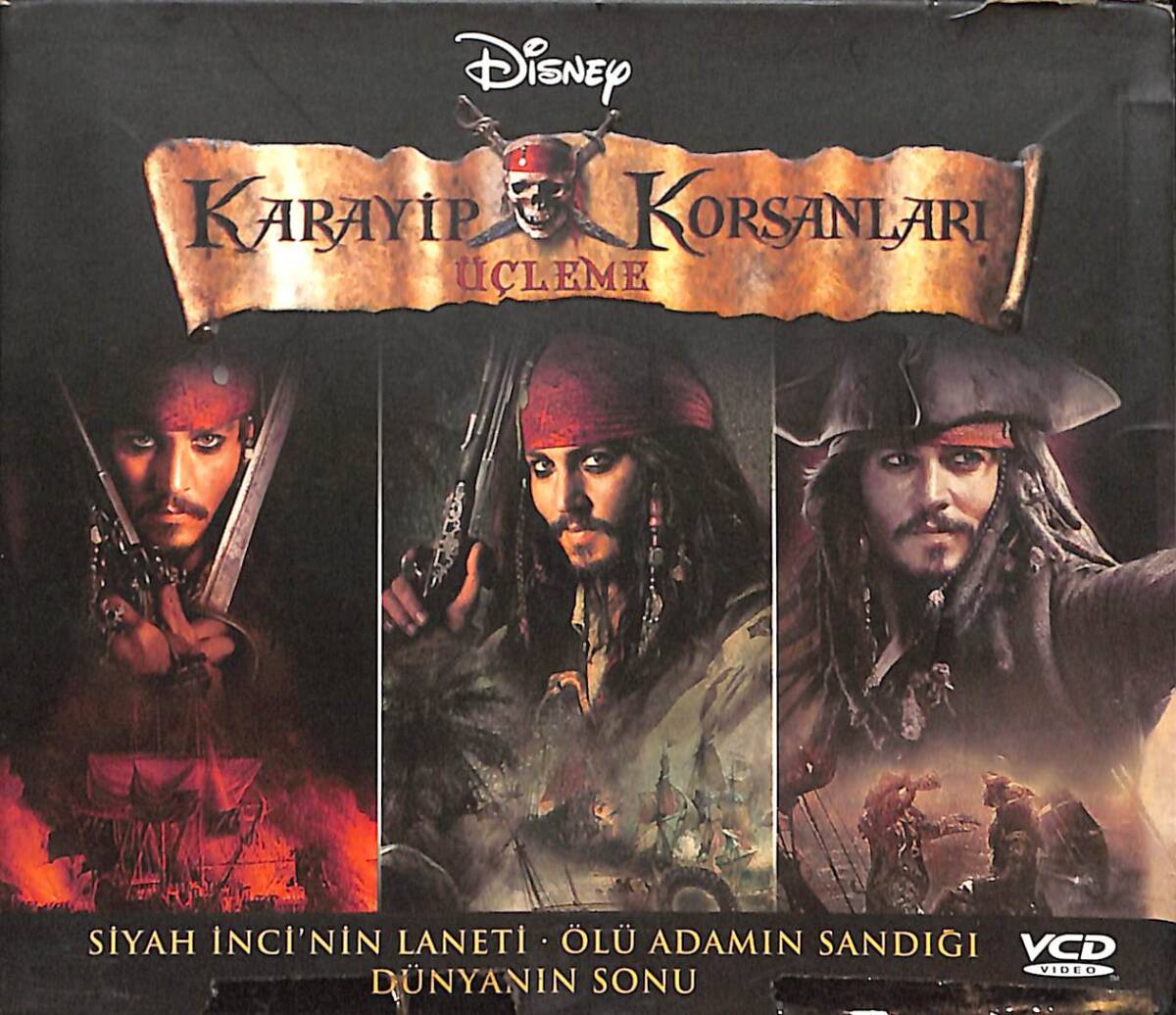 Karayip Korsanları Üçleme (Disney) VCD Film (İkinci El) VCD25732 - 1