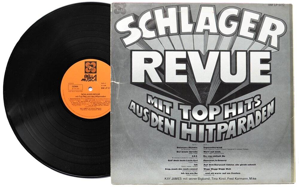 Kay James Mit Seiner Big Band - Schlager Revue - Mit Top Hits Aus Den Hitparaden LP PLAK PLK10455 - 2