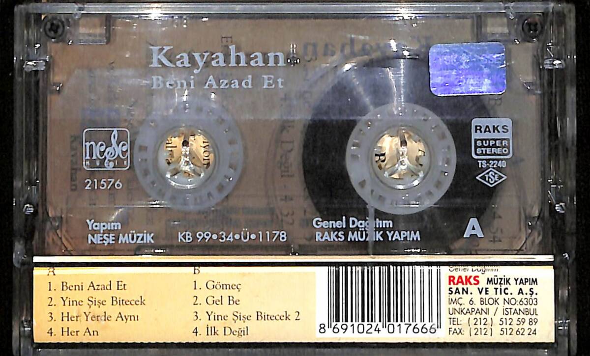 Kayahan - Beni Azad Et Kaset (İkinci El) KST26460 - 2