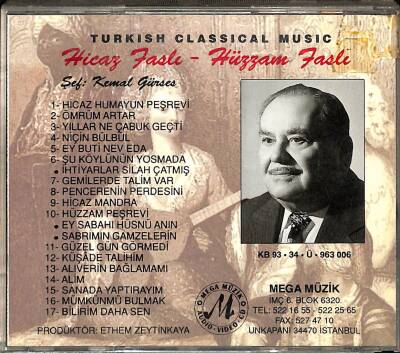 Kemal Gürses *Hicaz - Hüzzam Faslı* ( İkinci El ) CD Müzik CD2162 - 2