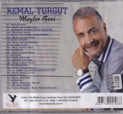 Kemal Turgut - Meyler Beni (Sıfır Ürün) CD Müzik CD1397 - 2