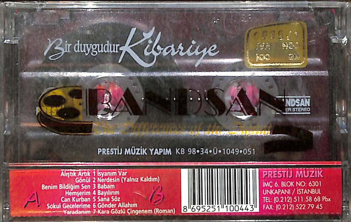 Kibariye - Bir Duygudur Kaset (Sıfır) KST26718 - 2