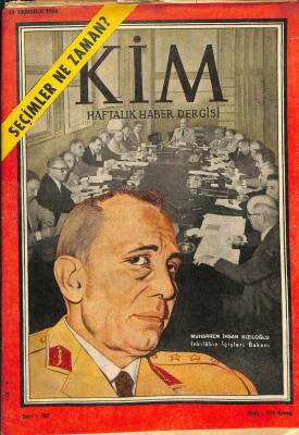 KİM HAFTALIK HABER DERGİSİ 13 Temmuz 1960 - Muharrem İhsan Kızıloğlu DRG360 - 1