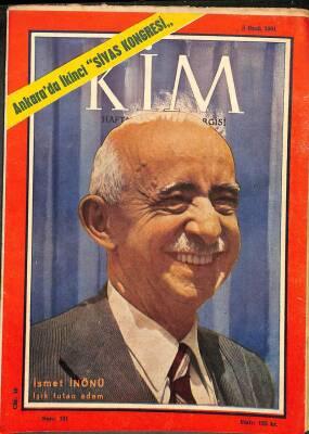 KİM HAFTALIK HABER DERGİSİ 5 Ocak 1961 - İsmet İnönü DRG369 - 1