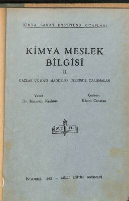 Kimya Meslek Bilgisi II KTP2113 - 1