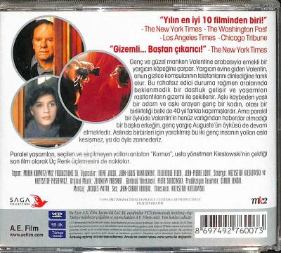 Kırmızı - Krzysztof Kieslowski Üç Renk VCD Film VCD25498 - 2