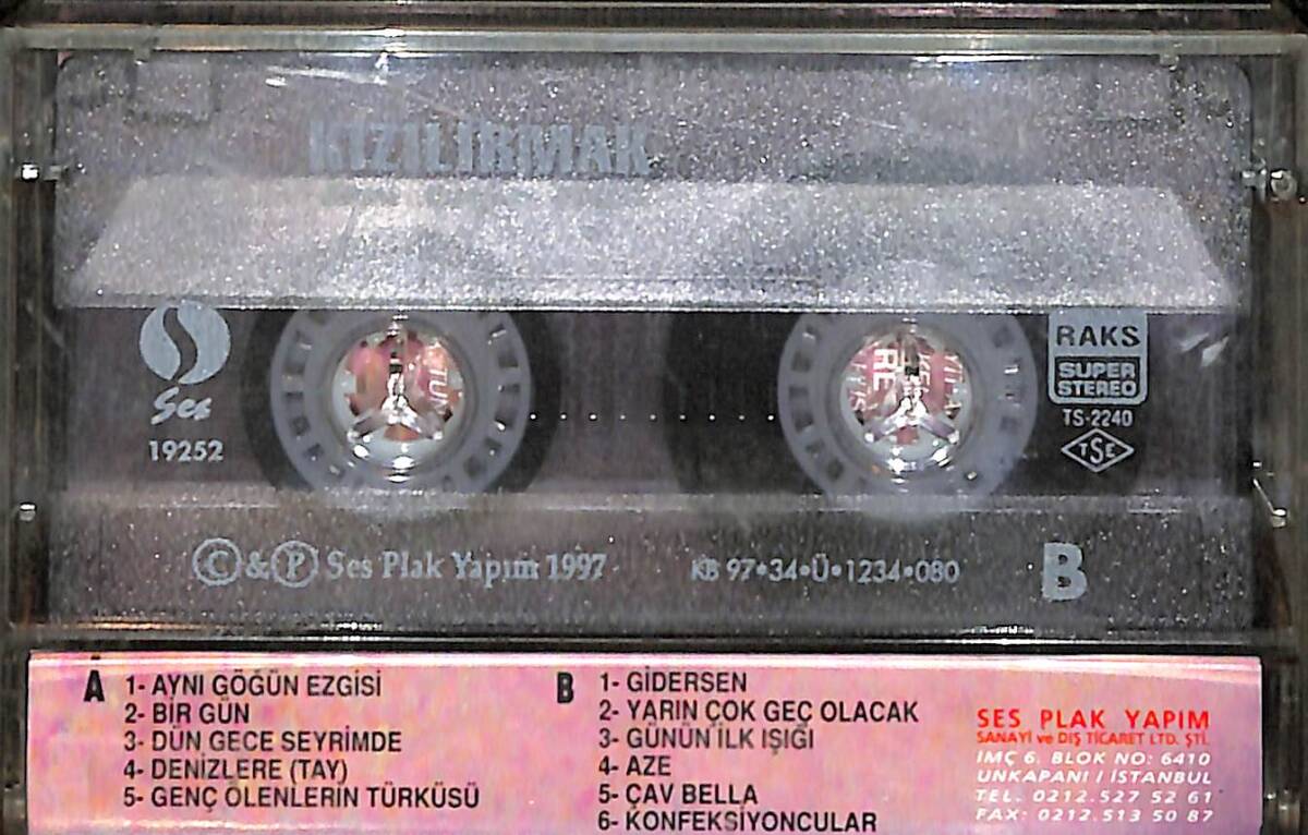 Kızılırmak - Aynı Göğün Ezgisi Kaset (İkinci El) KST27520 - 2