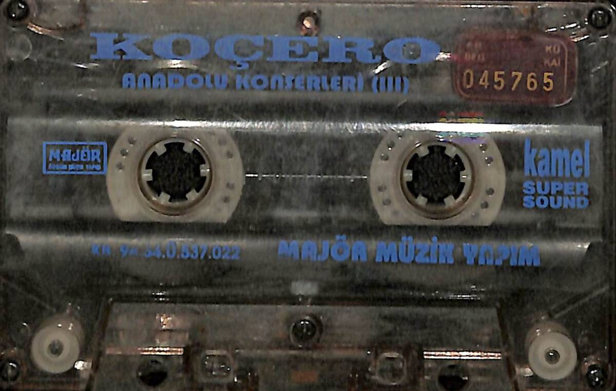 Koçero - Anadolu Konserleri 3 (Kırmızı Bandrol) Kaset (İkinci El) KST26473 - 1