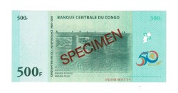 Kongo 500 Frank 2010 SPECIMEN - ÇİL YKP7474 - 2