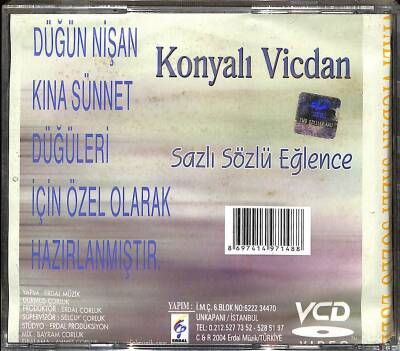 Konyalı Vicdan *Sazlı Sözlü Eğlence * ( İkinci El ) CD Müzik CD1824 - 2