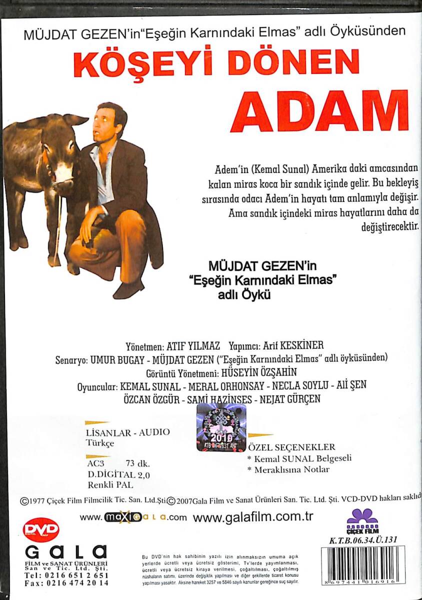 Köşeyi Dönen Adam DVD Film (İkinci El) DVD2430 - 2