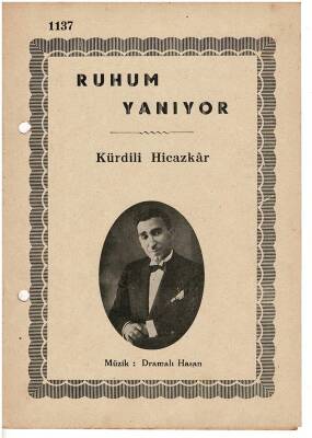 Kurdilli Hicazkar - Ruhum Yanıyor Nota Kitapçığı EFM1958 - 1