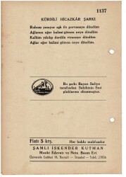 Kurdilli Hicazkar - Ruhum Yanıyor Nota Kitapçığı EFM1958 - 3