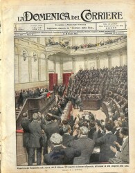 La Domenica del Corriere (Anno XIV, No 9, 3-10 Marzo 1912) - Parlamentonun yeniden açıldı NDR70089 - 1