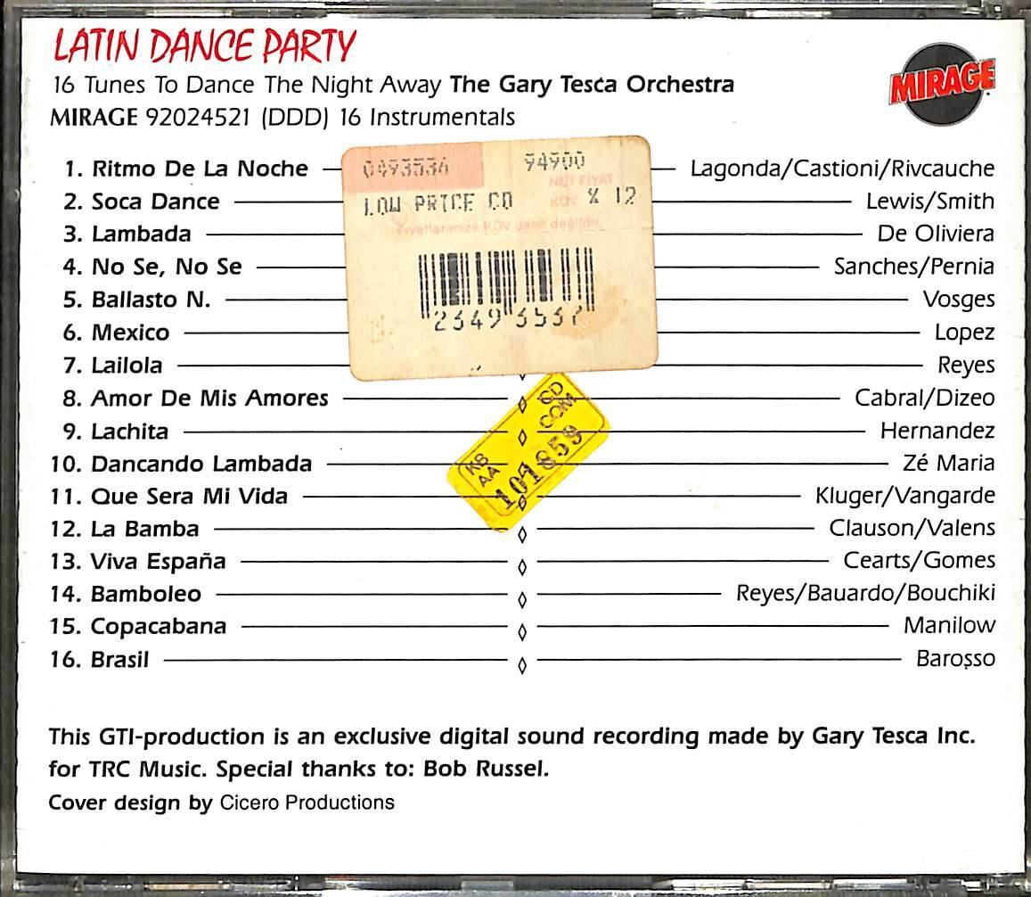 Latin Dance Party CD (İkinci El) CD3716 - 2