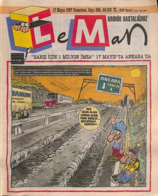 Leman Haftalık Mizah Dergisi 17 Mayıs 1997 Sayı 288 NDR79405 - 1