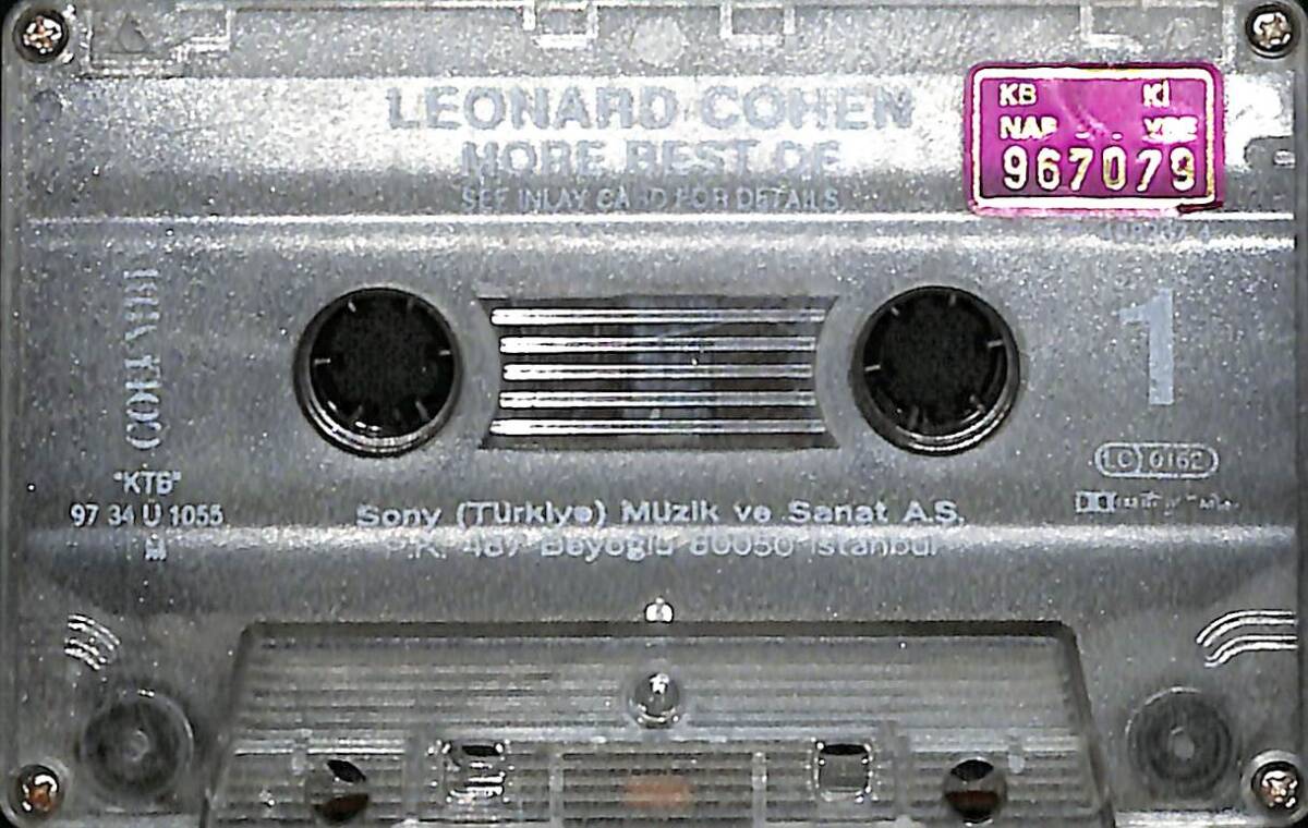 Leonard Cohen - More Best Of Kaset (Kırmızı Bandrol - İkinci El) KST27856 - 1