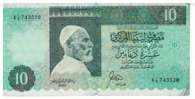 Libya 10 Dinar 1989 Temiz YKP3026 - 1