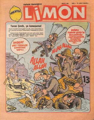 Limon Mizah Dergisi Sayı146 22 Aralık 1988 NDR21774 - 1