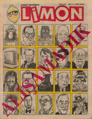 Limon Mizah Dergisi Sayı216 26 Nisan 1990 NDR21262 - 1