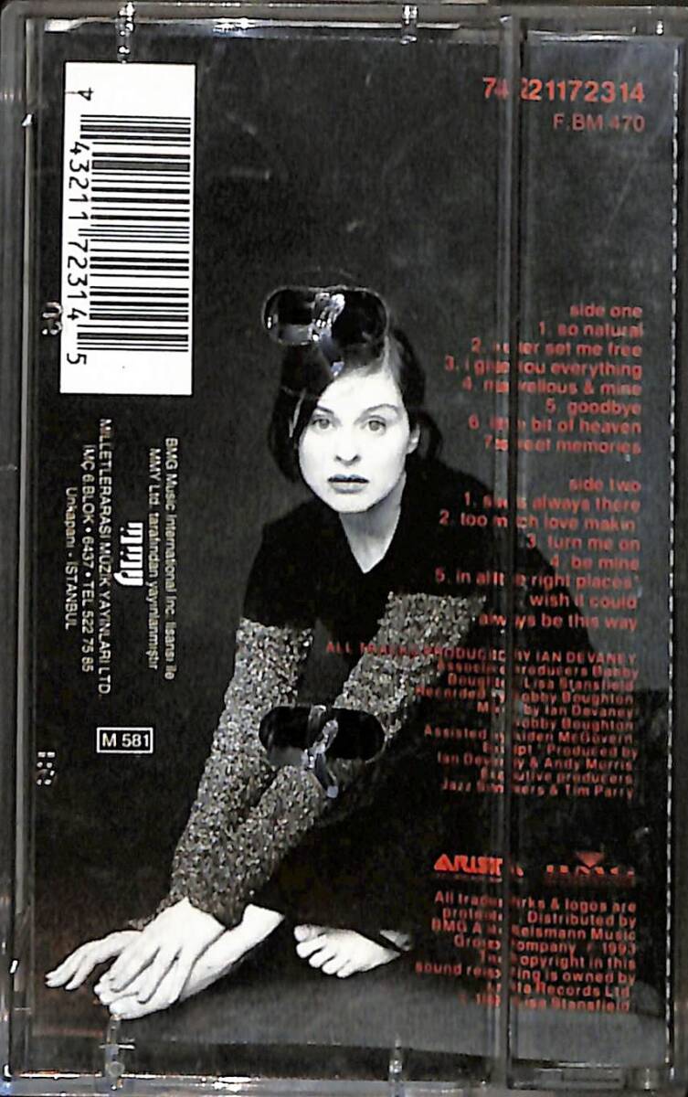 Lisa Stansfield So Natural Kaset (Mavi Bandrol - İkinci El) KST27051 - 2