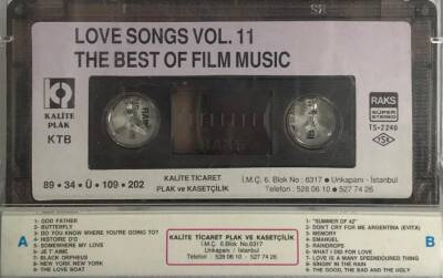 Love Songs Vol11* The Best Of Fılm Musıc* Kaset KST7210 - 2