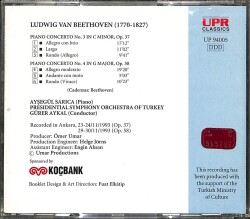 Ludwing Van Beethoven - Piano Concertos 3 & 4 CD (İkinci El) CD3690 - 2