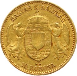 Macaristan 10 Korona 1900 Franz Joseph I Altın YMP10931 #431 - 2