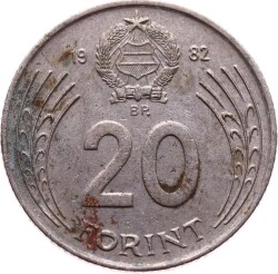 Macaristan 20 Forint 1982 ÇT+ YMP4913 - 1