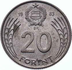 Macaristan 20 Forint 1983 ÇÇT *György Dózsa* YMP6759 - 1