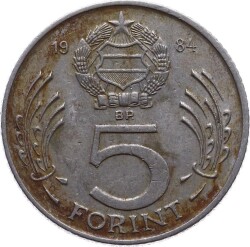 Macaristan 5 Forint 1984 ÇT YMP2669 - 1