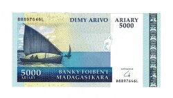 Madagaskar 5000 Ariary 2007-2015 P-916 ÇİL YKP7826 - 1